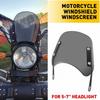 Motorcycle Windshield Front Flyscreen Universal Windscreen Bracket WMount 5"-7"