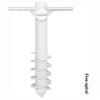 Beach Umbrella Sand Anchor Heavy Duty Adjustable Stable Umbrella Base Holder for Beach Outdoor Picnic Trips
