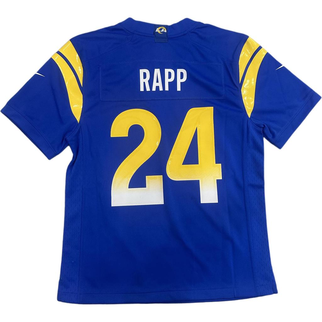 Nike NFL İşbirliği Tişört RAPP Rams 24 Rahat Sade Kazak Kısa Kollu Çocuk Üstleri Mavi 3Z1B7N1P9---RAMTR