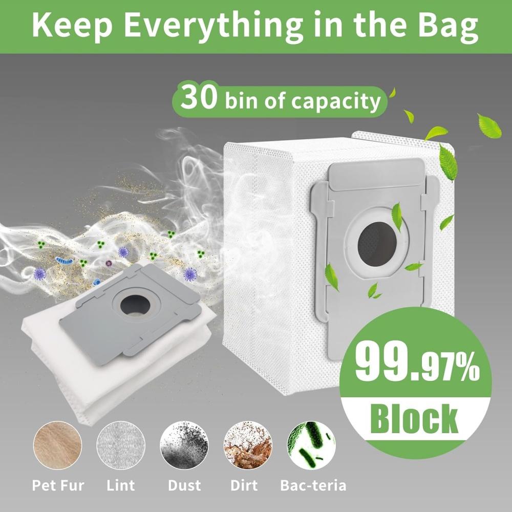 Compatible with IRobot Dust Bag Sweeping Robot I7+i1 I1+ I1+ i6+/E1/E6/S9/J7/J9+ Dust Bag
