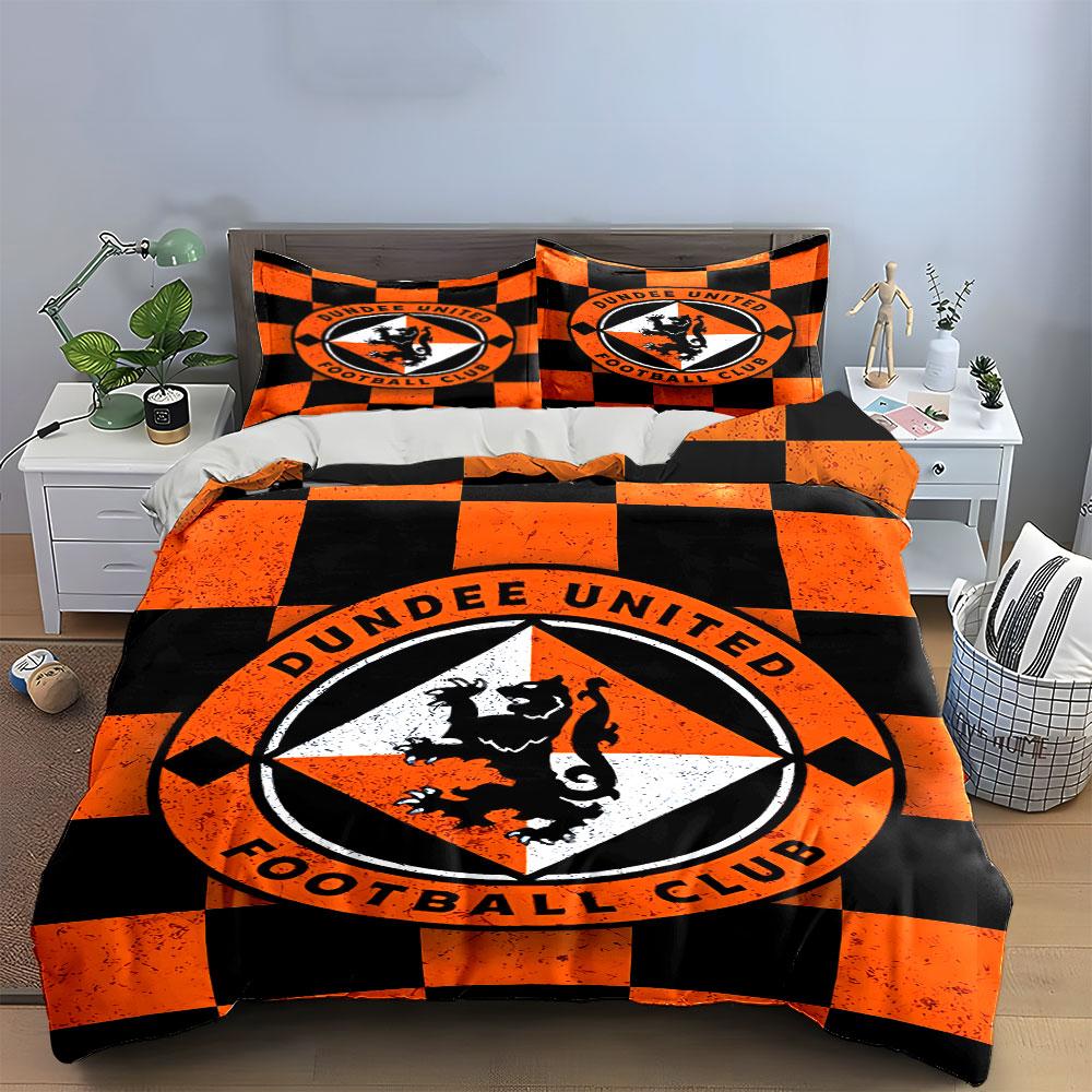 Dundee United FC Bedding Set Bedding Duvet Cover Set Duvet Cover Pillowcases (1 * Duvet Cover 2 * Pillowcases, Without Duvet Insert)
