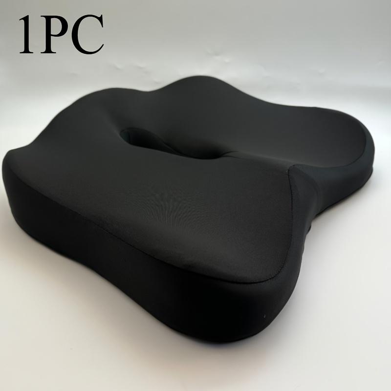 

1 шт. Эргономичная подушка для сиденья - 3-зонная поддержка из пены с памятью, текстурированное основание, светло-зеленый/серый для использования в офисе/автомобиле/инвалидной коляске чёрный