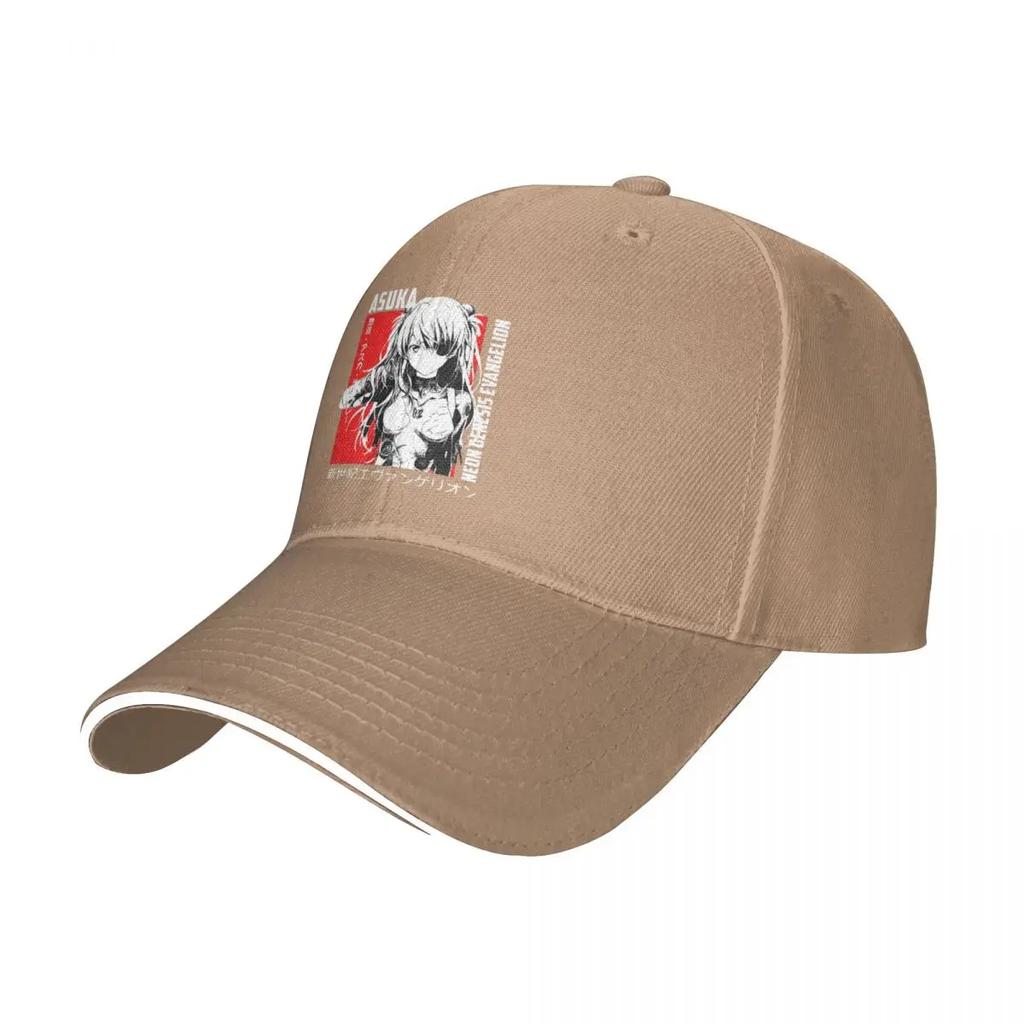 Evangelions Asuka Baseball Cap Fashion Comic Anime Sandwich Caps for Men Women Adjustable Sun Hat Sport