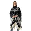 High-End Knitted Tassel Pullover Cape for Women: Warm, Stylish European & American Shawl