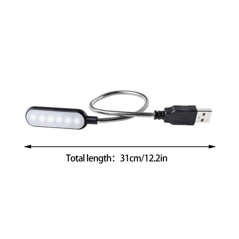 USB Direct Plug-In Portable Book Lamp White light Led Eye Protection Study Night Light  For Computer Laptop Night Lighting Lamps