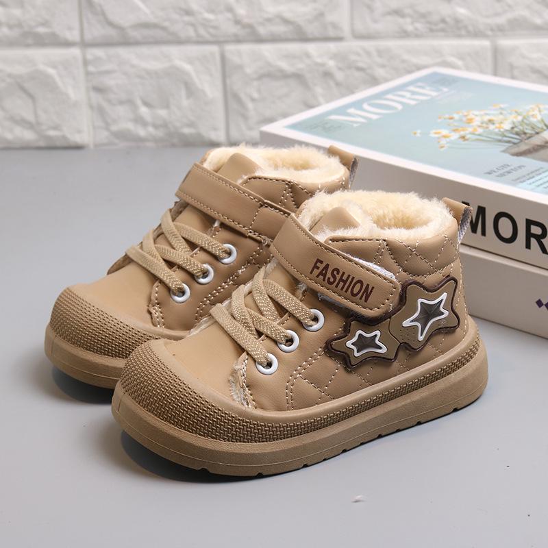 

Зимние детские хлопковые ботинки на высокой подошве с флисовой подкладкой для девочек, 2024: Теплые, Универсальные, Повседневные, На мягкой подошве. Custom 2000 pairs price хаки