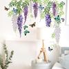 Wall Stickers Kitchen Office Room Decoration Hanging Colorful Flower Vine