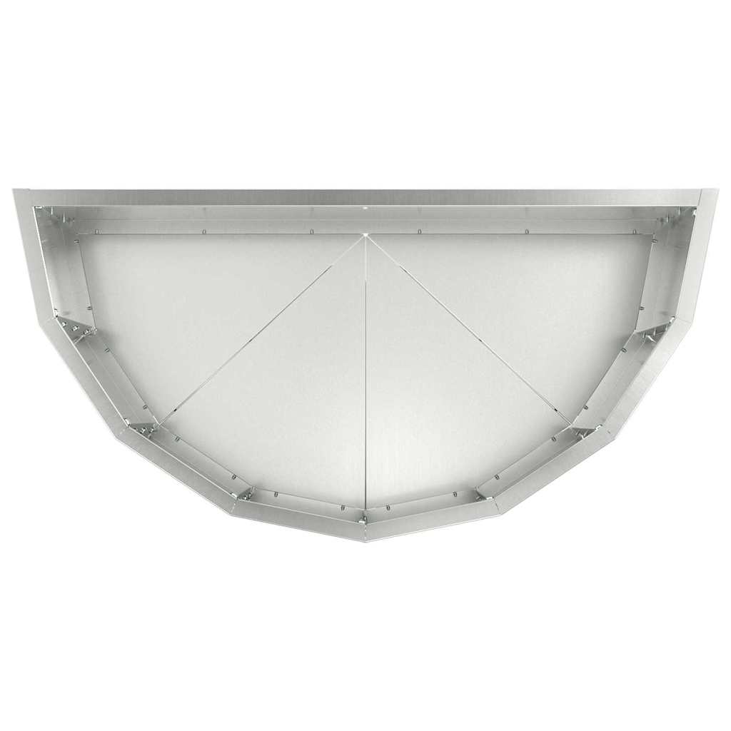 Plant Pot Silver 60 X 30 X 35 Cm Galvanized Steel