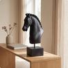 Decorative Horse Head Sculpture | Matte Smooth Finish, Clean Modern Design, Statue, for