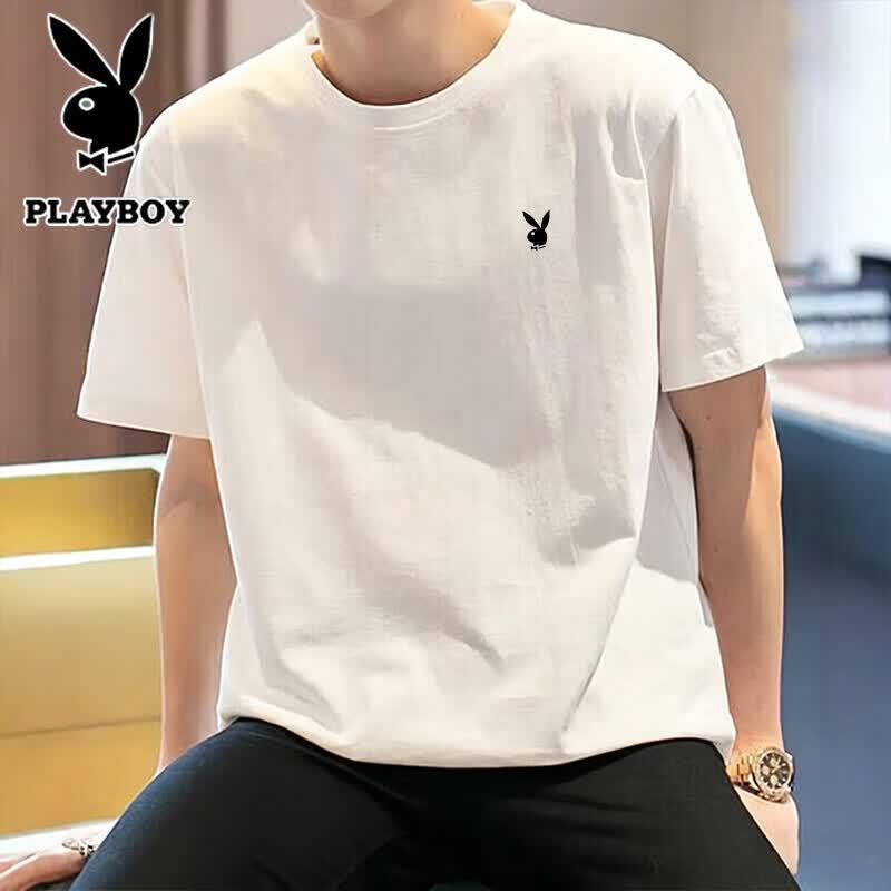 

Playboy Men s Pure Cotton Short Sleeve T-Shirt 2XL