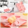 New 6 Cavities Heart Bow Shape Silicone Baking Mold Love Chocolate Candy Biscuit Ice Mould Cute Gifts Soap Candle Making Set