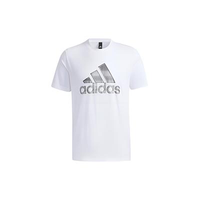 Logo Print Sports Crew Neck T-Shirt Men Tops White GP0973