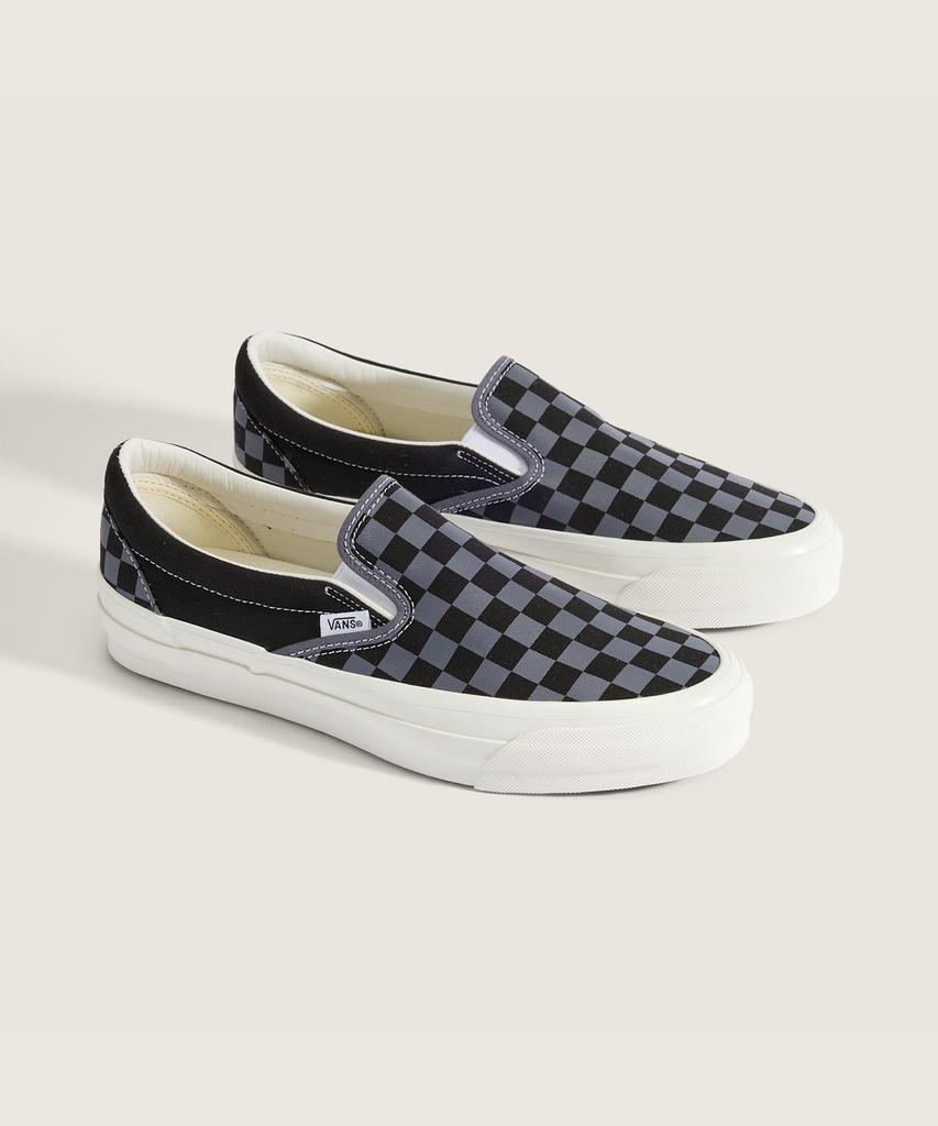 Vans Premium Classic Slip-On Lx - (Checkerboard) Steel Shadow / Vn000D9Pfsm1