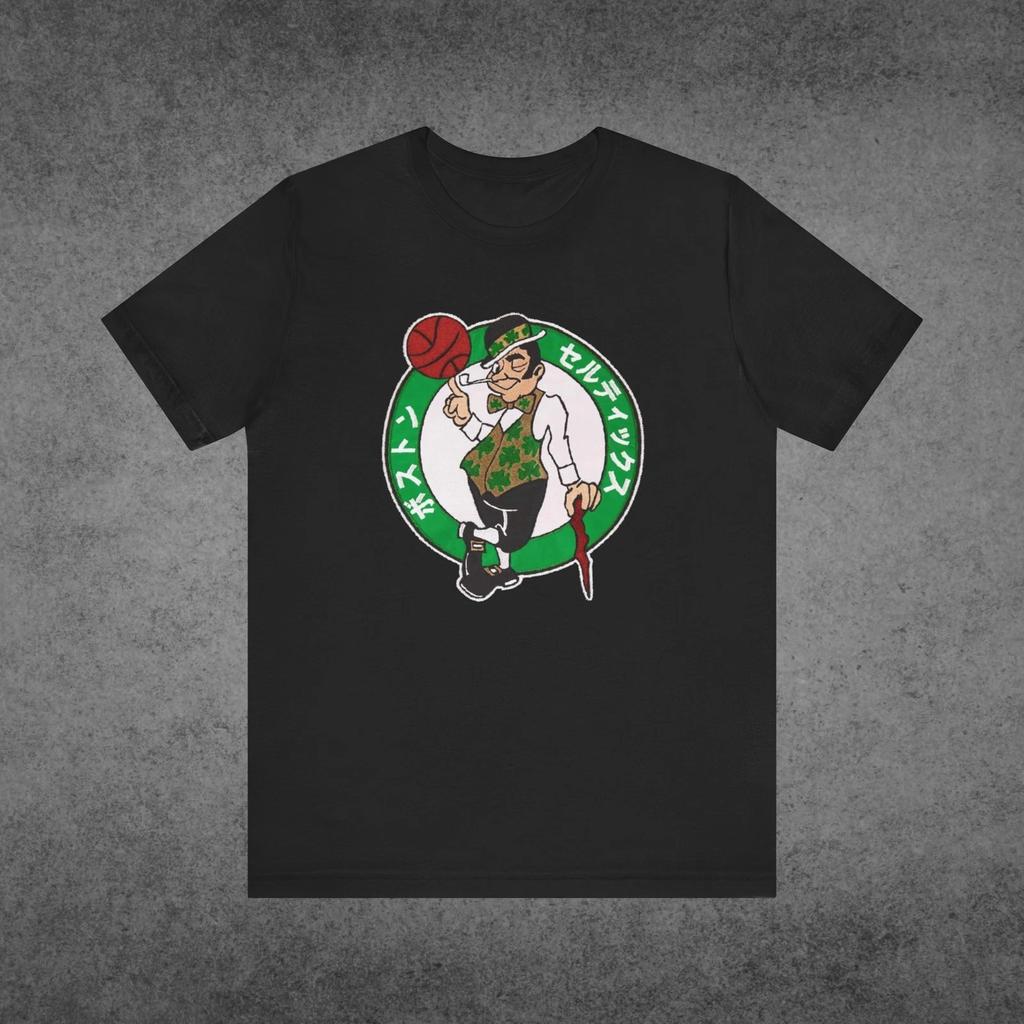 Mistrz NBA Boston Celtics Koszulka z Japońskim Logo - Oficjalna - Rozmiary Unisex S-XXL