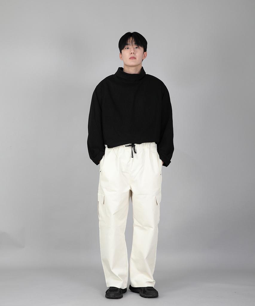 Seinteukeulu Rivet Fix Ex Wide Cargo Pants Rec-360 Cream