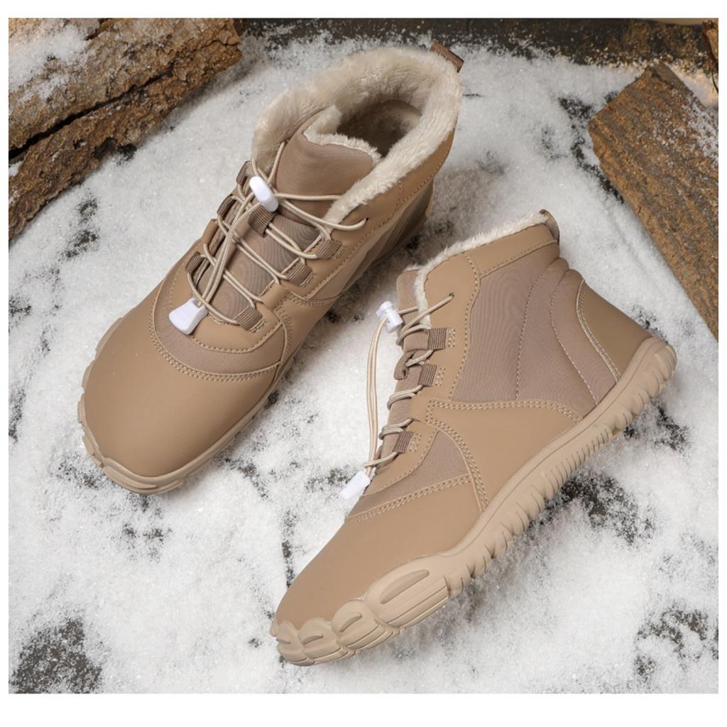 Zimní sněhule s plyšovou izolací, bavlněné boty pro muže, bavlněné boty s mezipodešví, boty na turistiku odolné proti opotřebení, pánské silné outdoorové boty