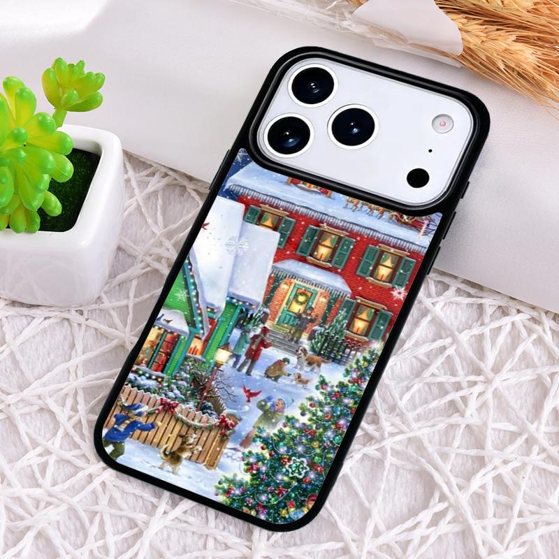 Christmas Tree Phone Case for iPhone 17 Air 16 15 11 12 14 13 Pro Max Shockproof Cover