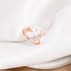 Temperament Simple Design Sense Niche Ring, Fashionable Personality High Sense Diamond Ring Women