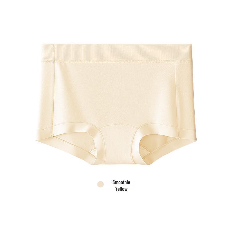 Mid-Waist Women's Antibacterial Cotton Boxer Briefs - Breathable, Anti-Pinch, Class A Quality
