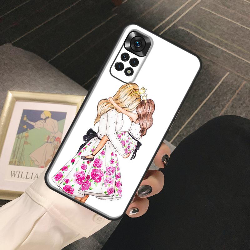 Mom and Daughter Funda For Xiaomi Redmi Note 13 14 Pro 9 10 11 12 Pro 10S 11S 12S Redmi 13C 10C 12C 14C Case
