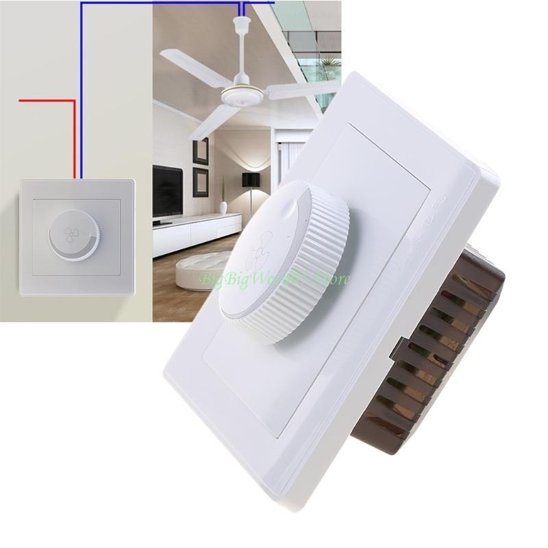 24TE Single Pole Variable Control Rotary Switch Fan Speed Dimmer Mechanical Switch