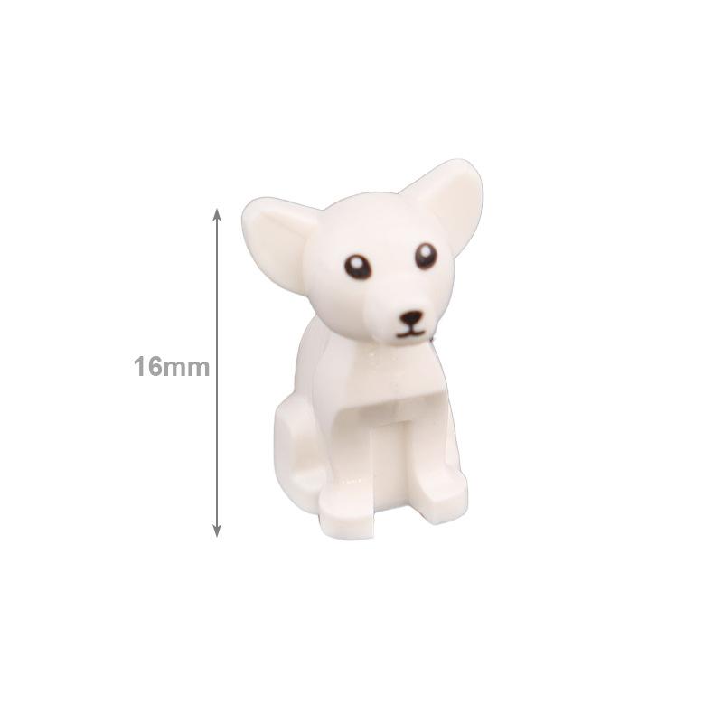 MOC City Animal Building Blocks Goat Wolf Penguins Eagle Goat Rabbit Pet Cat Dog Dairy Cattle Accessories Mini Bricks Toys Gifts