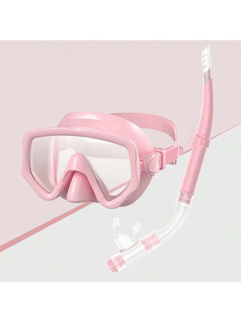 Diving Mirror Breathing Tube Set for Men and Women New Adult Large Frame Silicone Face Mirror Swimming Submarine Mask