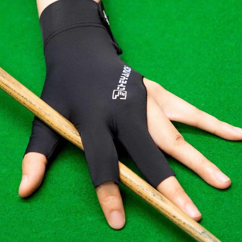Light Billiard Gloves Non-slip Breathable Left Three-Finger Leaking Finger Active Gloves for Men and Women Billiard Accessory