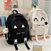 Cartoon Cat Student Schoolbag Women's Small Backpack