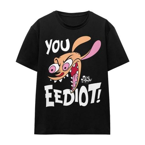 Ren & Stimpy Unisex Adult You Eediot! T-Shirt