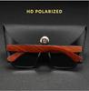 New Men's Outdoor Sports Polarized Sunglasses Men Driving Sunshade Eyeglasses Trendy Bamboo and Wood Spring Feet Eyewear UV400