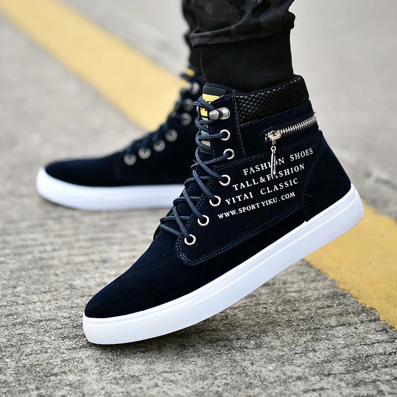 Fashion New Sneakers Man Vulcanized Sneaker Male Comfortable High Top Shoes Men Winter Spring Fashion Mens Vulcanize Shoes Tenis Hombres