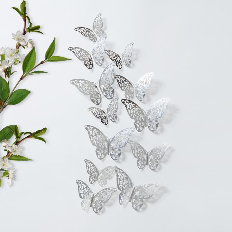 3D Realistic Double-Layer Butterfly Wall Stickers for Home Décor
