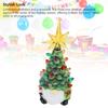 Zwerge Weihnachtsbaum Figur Dekoration Harz Vielseitig Bunt Leicht Kompakt Zwerg Weihnachtsbaum Dekoration Stilvoller Look für Arbeitsplatte