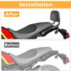 Rest Backrest Holder Sissy Bar with Cushion Pad Motorcycle Rear Passenger Seat Back Guerrilla 450 2024-2025 For Royal Enfield