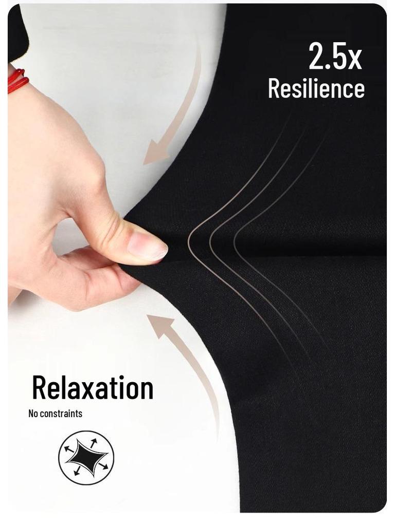 Women's Black Slimming High-Waist Flare Pants - Spring 2025 Petite Nine-Point Jeans