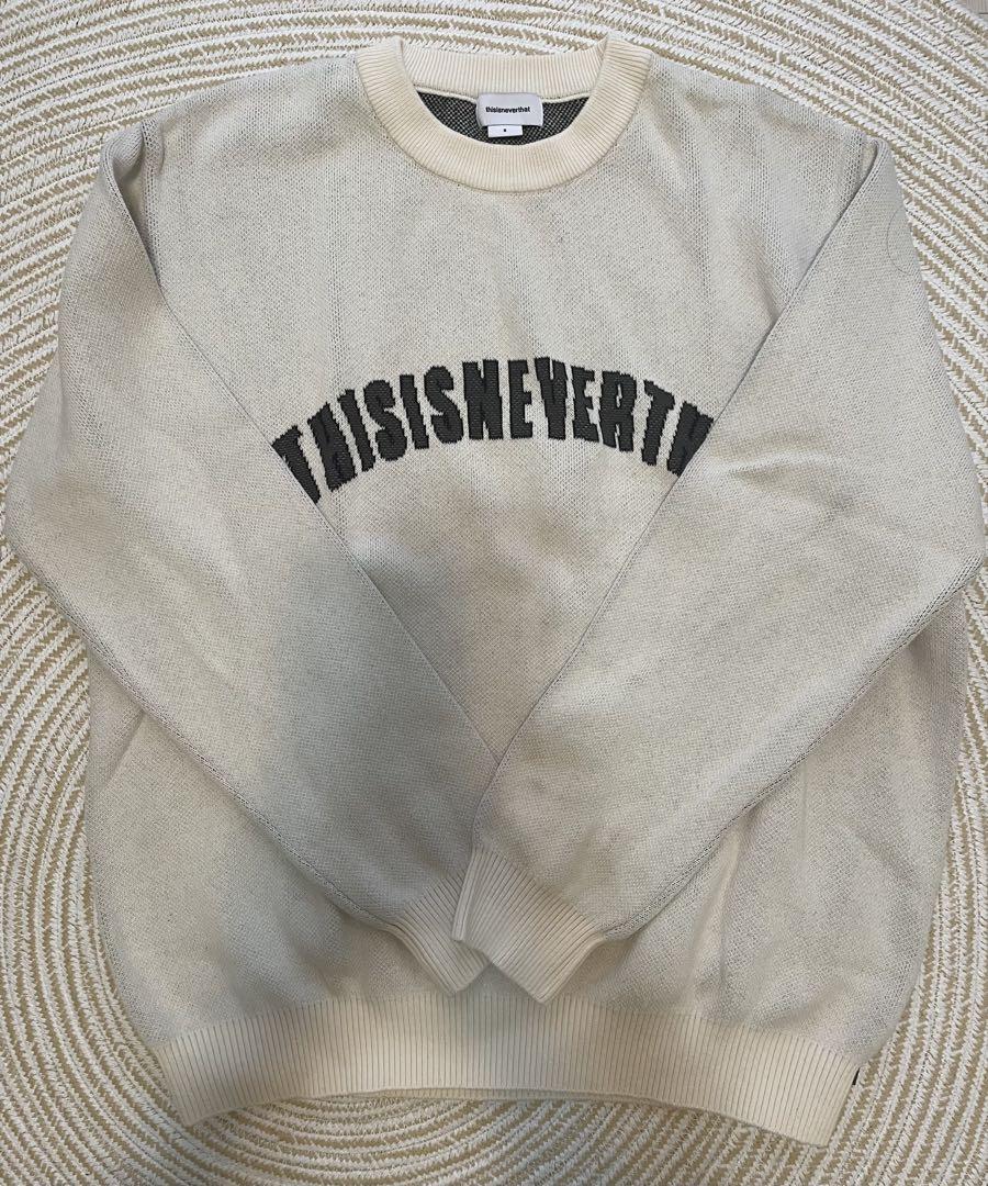 

[Б/У] трикотажный свитшот thisisneverthat, белый