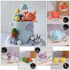 Cute PVC Cake Topper Sea Animal Whales Ocean Theme Cake Decorating Fish Octopus Shower Birthday Party Decor