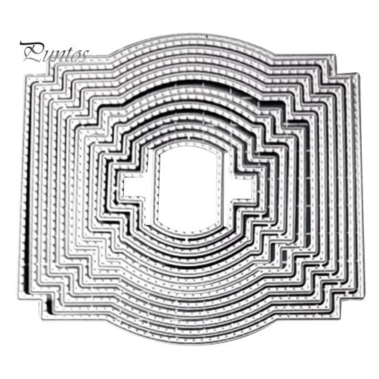 

Форма для резки, вложенная рамка, узор, декоративный шаблон для изготовления карт из углеродистой стали для DIY Скрапбукинга серебряный