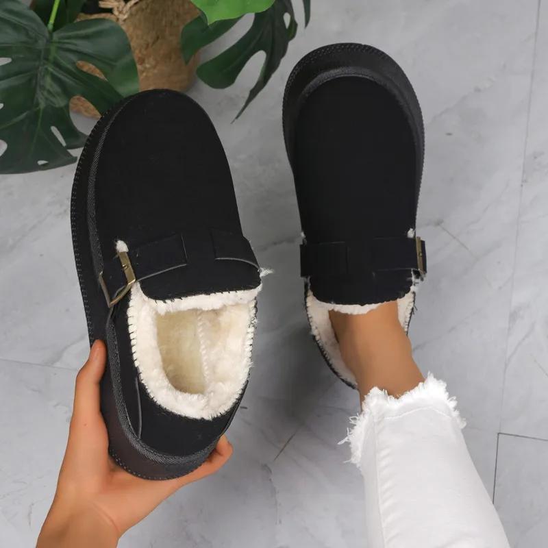 fashion Fashion House Slippers Winter Fur Women's Short Fur Outdoor Women's Fashion Fluffy Snow Boots