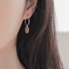 J.Lauren 03M02687 Sujicoin Drop Silver Hoop Earrings