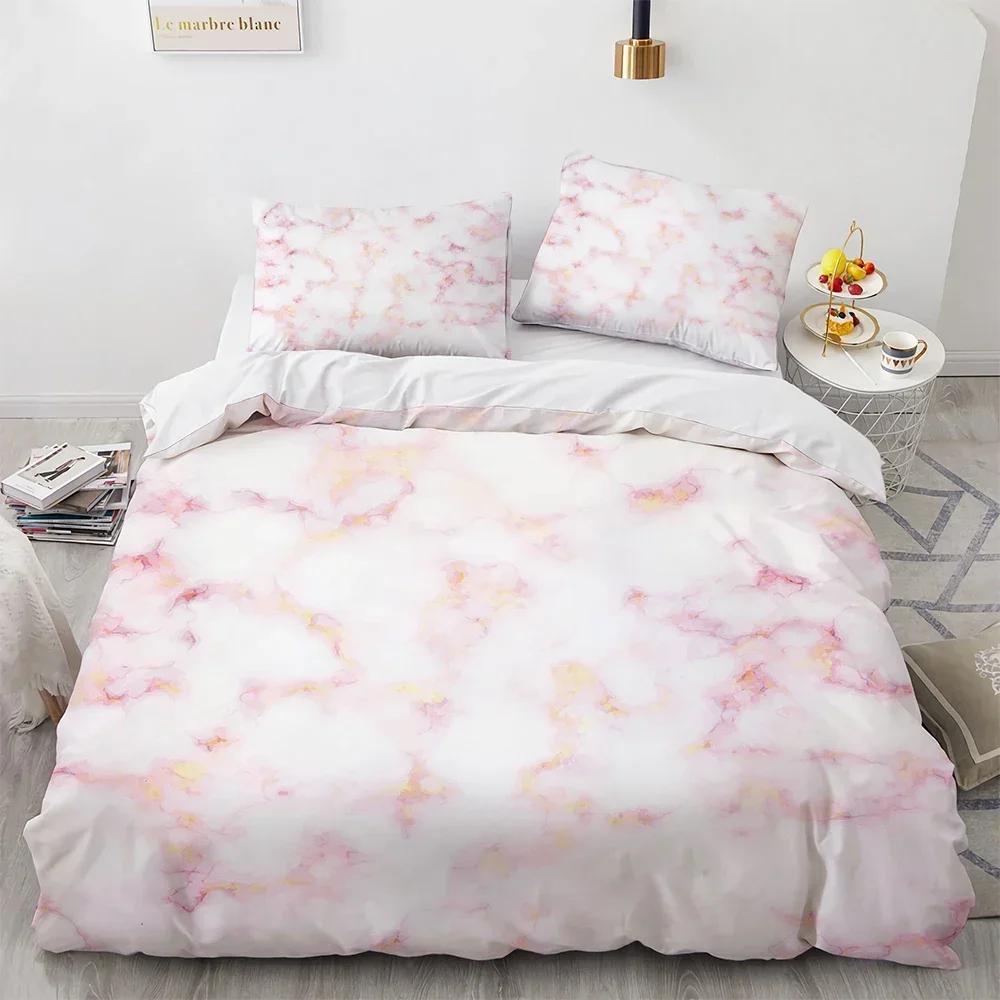 Beding Soft Duvet Cover Set White plus Black Marble 3 Piece-10 -TC Premium Microfiber Down Warm Comforter Comfortable Quilt Cover featuring Ziper