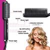 High Quality Professional Ceramic Hair Straightener & Curler Electric Fast Heating Comb Fashion Styling Brush