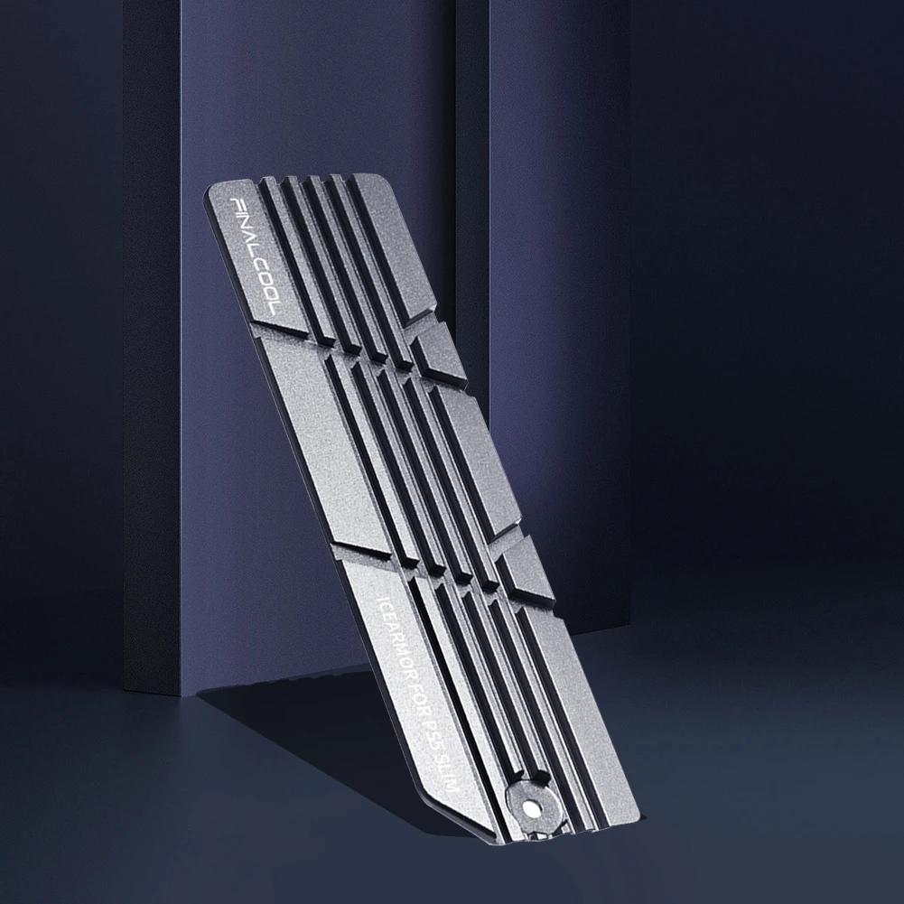 For PS5 Slim SSD Heatsink with Thermal Pads Solid State Drive Cooler SSD Cooling Mounting Kit for 2280 M.2 NVMe SSD