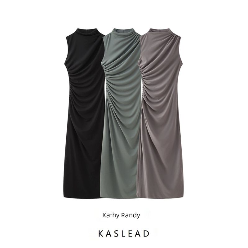 Women's New Fashion Dress Ruched Decoration