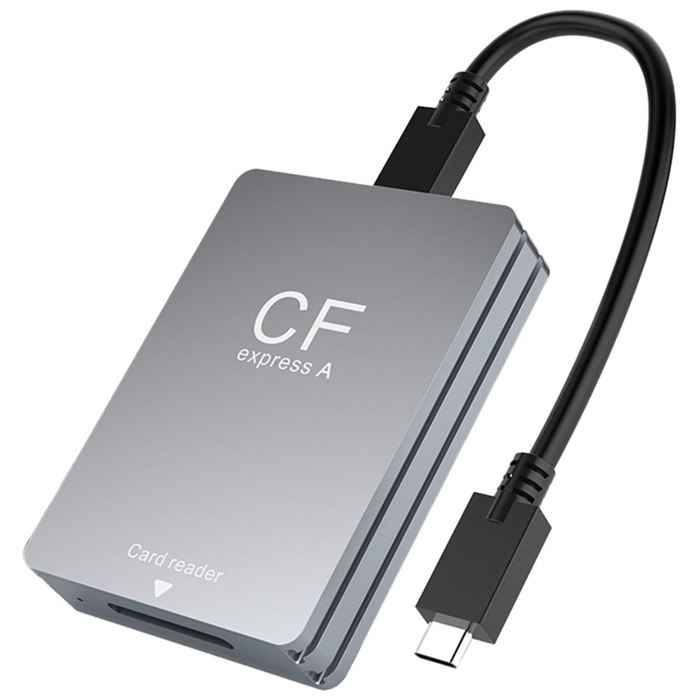 CFexpress Type A Card Reader USB 3.2 10Gbps CF Express Card Reader Type A Adapter with USB C To USB C/USB A Cable for SLR