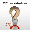 Block And Tackle Rope Pulley Hoist Lifting Power Multifunctional Heavy Duty Pulley System Metal Sheave With 1100/2200Lbs