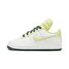 Nike Air Force 1 'Große Zunge' Leder Abriebfest Niedrig geschnitten Kinder Skateboard Schuhe Weiß Grün FB9511-100