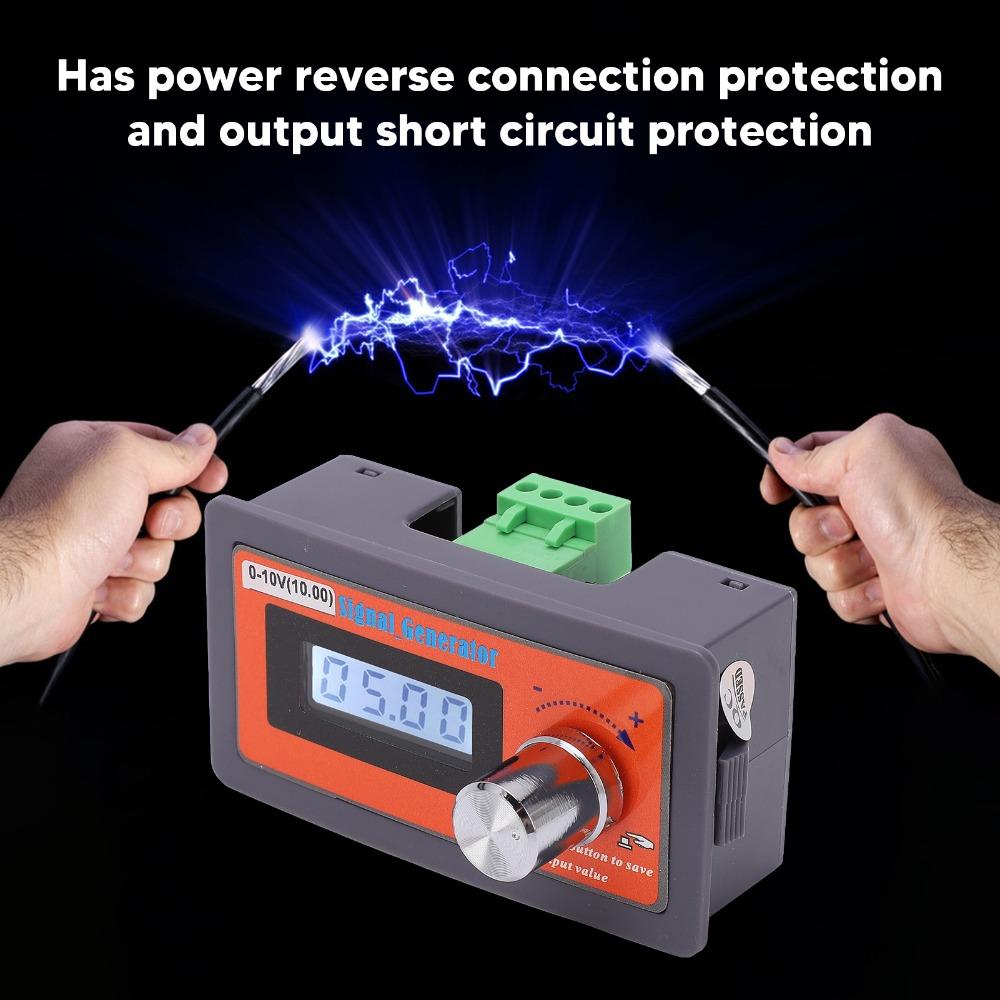 DC 0‑10V Voltage Signal Generator 79.5*42*23.5mm ABS Signal Analog Simulator Adjustable Voltage Signal Generator