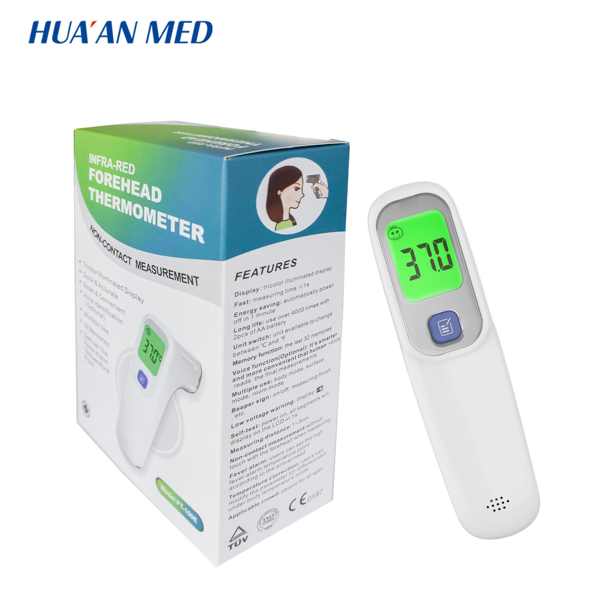 HUAAN Touchless Body Temperature Gun Digital Infrared Forehead Thermometer ABS